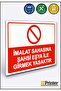 Personnel Is Forbidden to Enter and Exit through This Door Isg Warning Sign Dekota 25X35 cm