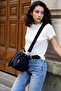 Women's Shoulder and Hand Bag - Multi-Compartment Waterproof Fabric Daily Bag - 8
