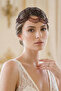 Elegant Crystal Stone Frontlet Model Bridal Hair Accessory Henna Night and Evening Dress Hair Accessory - 3