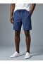 Men's Raw Linen Relaxed Fit Elastic Waist Linen Shorts K4003Kş - 6