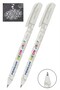 White Neon Ballpoint Pen 2 Pieces Pensan Neon Jely Highlighter Gel Pilot Pen Black Notebook Pen Soft