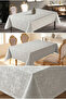 Stain-Resistant Tablecloth - Woven Cloud Pattern, All Sizes - 4