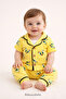 Bi̇dunyabebe Chick Patterned 2-Piece Baby Pajama Set - 100% Cotton