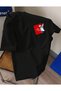 3-Pack Minimal Printed Short Sleeve Crew Neck Unisex Tshirt - Black Beige White - 4