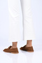 Laceless Buckle Thermo Sole Genuine Leather Loafer 332-25518 Women's Shoes - 4