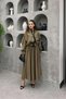 Vanessa Premium Tnsl Fabric Skirt Suit - Elegant Piping Detailed Suit, Compatible with Hijab - 3