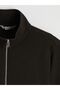 Men's Zippered Sweatshirt with Stand Collar - 6