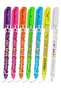 Neon Ballpoint Pen 7 Colors Pensan Neon Jely Highlighter Gel Pilot Pen Black Notebook Pen Soft Writing