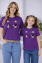 Mother Unisex Kids Combination Oversize T-Shirt Twin T-Shirt Smiling Face Printed (Single Price)