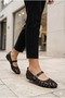 Glittery Sequined Gold Sequin Mary Jane Ballet Shoes Stylish Buckle Orthopedic Sole Casual Shoes - 8