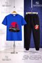 Children's Car Syh Tokya Daire Onunde Printed T-Shirt Tracksuit Set