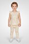 Toddlers Girl 5Pcs Textured Top And Leggings Set with Headband, Multicolor
