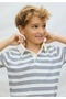 Limi̇ Young Boy Soft Flexible Mercerized Polo Collar T-Shirt