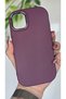 iPhone 11 Compatible Matte Plum Silicone Case with Metal Camera Frame - 4