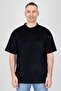 Men Ribbed Neck Short Sleeve Textured T-Shirts, Black