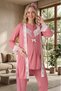 New Season Pomegranate Flower Maternity Summer Elegant Lace Design Short Sleeve Dressing Gown Pajama Set