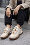 Beige Women's Comfortable Orthopedic Sports Casual Shoes