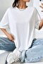 Women's Cotton 100% Oversized T-Shirt Plain 30/1 Fabric