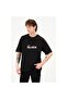 Unisex Black Printed Men's T-shirt