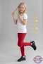 Red Children's Tights - Soft, Flexible, Comfortable Cotton Anti-Sweat Girls' Tights - 2