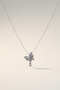 Accessories Butterfly Figured Stone 41+5 cm Adjustable Steel Elegant Women's Necklace
