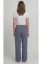 Blue Women's Muslin Pants – Palazzo Model, Wide Legs, Comfortable and High Waist - 4
