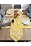4-Person American Service Set Runner Tablecloth Stain-Resistant Stylish Decorative Fabric Set