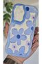 Samsung Galaxy A54 Case Pastel Blue Daisy Pattern Colorful Silicone Cover with Camera Protection