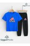 Mother-Daughter Printed T-Shirt and Sweatpants (Sweatpants with Pockets) Children's Top and Bottom Set
