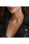 Light Blue Glass Evil Eye Beaded Adjustable Red String Choker - 2