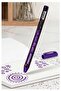 Purple Glitter Ballpoint Pen 2 Pieces Pensan Jely Glitter Pilot Pen Ergonomic Grip Soft Writing Black De - 2