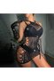 Women's Body Stockings Party Lingerie for Bride Mesh Hollow Lace Hot Drill Pajamas Underwear