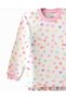 Girl's Heart Printed Crew Neck Seasonal 100% Cotton Nightgown Top and Bottom Pajama Set - 5