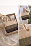 Natural Raffia Hand Knitted Handbag |   Minimal Women's Bag - 3