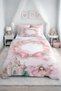 Floral Ribbon Castle Princess Patterned Single Pique Set Children's Room Pique Bedspread - 2