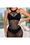 Women’s Fishnet Body Stocking Lingerie, Seamless Stretch Mesh Bodysuit One-Piece Outfit - 5