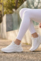 Stride Air Pro: Ultra-Lightweight Breathable Women's White Sports Shoes - 2