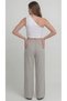 Gray Women's Muslin Pants – Palazzo Model, Wide Legs, Comfortable and High Waist - 2