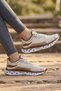 Air-Stride Pro: Breathable and High-Sole Women's Casual Walking Shoes – Beige & Coffee