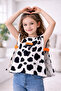 Girl's Crop Tank Top Poncho Top