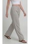 Gray Women's Muslin Pants – Palazzo Model, Wide Legs, Comfortable and High Waist - 5