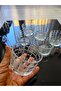 Set of 6 Handcrafted Cut Crystal Patterned Glass Bowls - 8X6 cm Breakfast, Appetizer, Dessert Presentation Bowl - 2