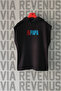 Gym Papa Front and Back Printed Zero Sleeve Hooded 100% Cotton Sports Tshirt - 2