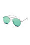 Beyou Collection Double Bridge Pilot Sunglasses Green Transparent Uv400 55mm Medium - 3