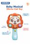 Baby Musical Mirror Cat Toy with Lights Sound Music Peek A Boo Educational Toy 0+ Months - 2