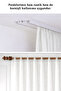 Linen Look Blackout Light-Proof Extra Foam Single Panel Living Room Background Curtain Dark Blue - 5