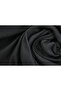 Linen Look Blackout Light-Proof Extra Foam Single Panel Living Room Background Curtain Black - 4