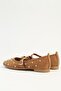Tan Women's Ballerinas Pc-55781 - 4