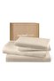 Beige 400 Thread Count Twin/Single Bed or Kids Bed 3 Piece Sheet Set - 2