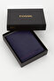 Boxed Genuine Leather Vertical Stitched Handheld Portfolio Card Holder Wallet - 4